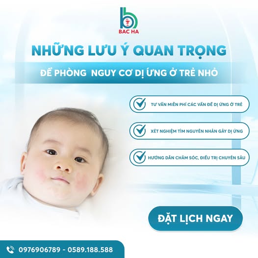 NHỮNG LƯU Ý QUAN TRỌNG ĐỂ PHÒNG  NGUY CƠ DỊ ỨNG Ở TRẺ NHỎ 